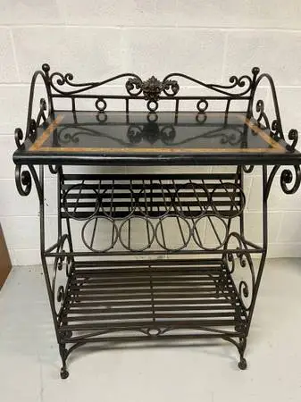 Wrought Iron Wine Rack