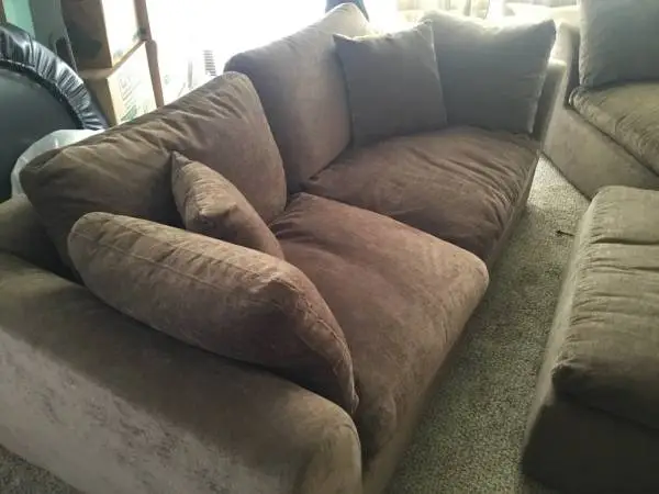 ohllob 110” Cloud Sectional Couch Sofa Modular 3 Seater