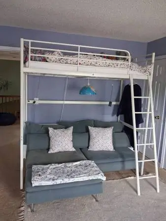 Loft / Bunk bed with desk/ IKEA