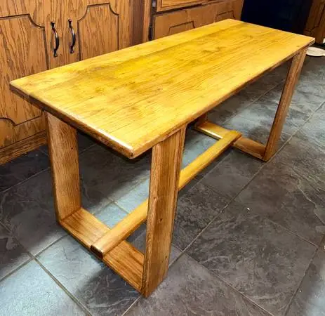 Quality Built Solid Oak Bench Coffee Table