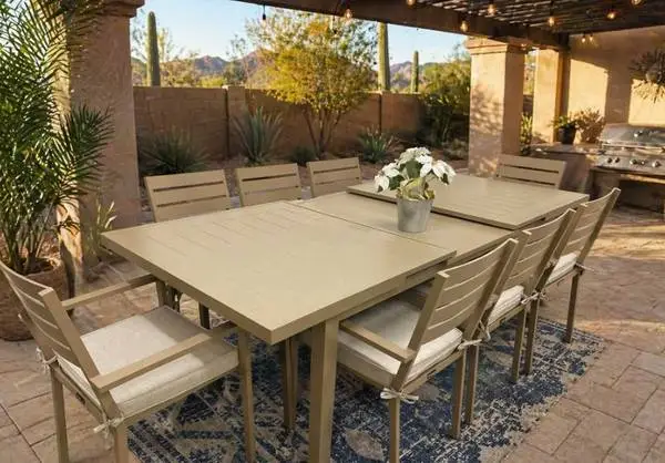 Outdoor Extension Aluminum Patio Dining Set *New*