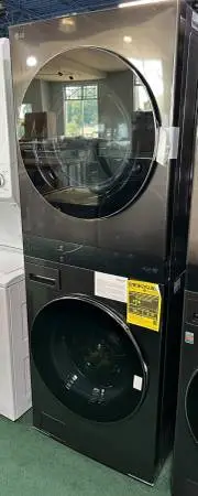 LG 5.0 cu.ft Electric Dryer, Washtower with Center Control in Black