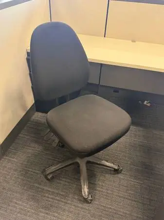 Eurotech Space-Saving Armless Office Chair - 3 Paddle Controls