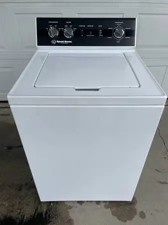 White speed queen washer