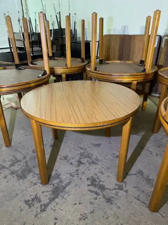 Round Wood Table