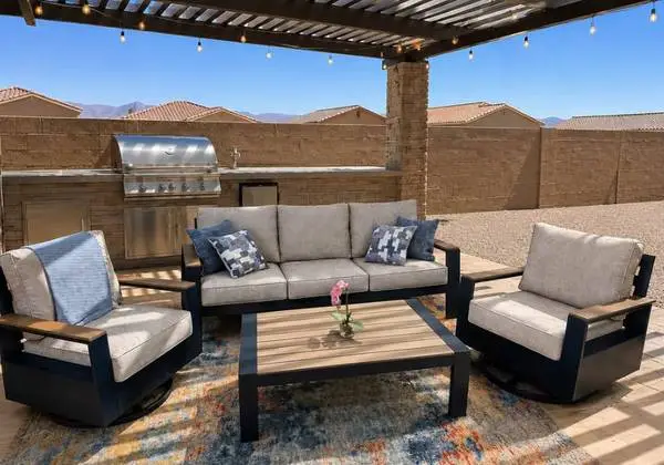 HDPE Topped Aluminum Outdoor Conversation Patio Furniture Set *New*