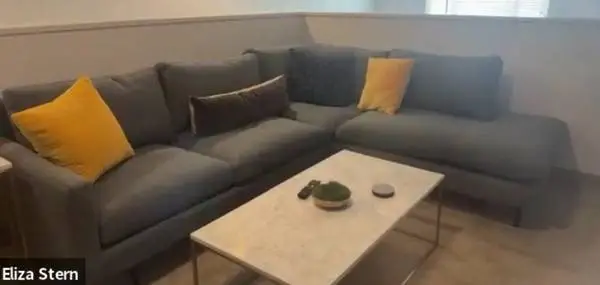 Room & Board Jasper Modern Gray Sectional Sofa - Spacious and Comforta