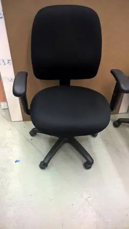 1 Black High Back Office Desk Chairs Fully Adj Arms New $450.00