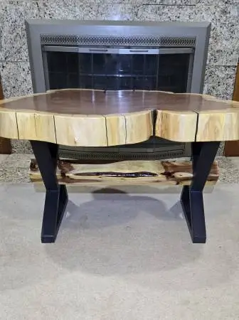 Beautiful Live Edge Redwood Table