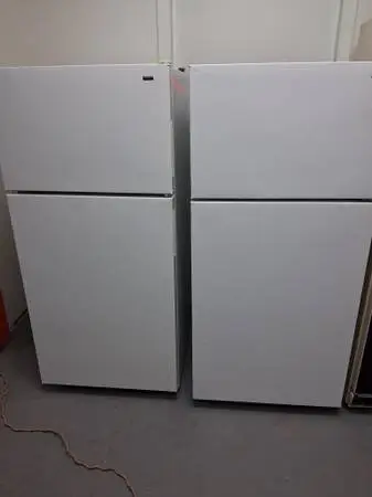 White Kitchen Fridge And Range