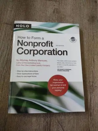Book: How To Form A Nonprofit Corporation With CD (8th Edition)