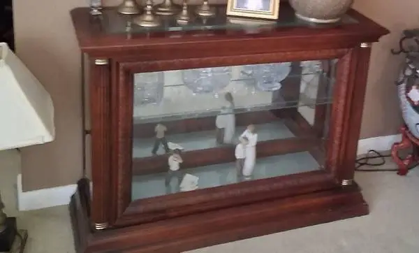 Antique lighted China cabinet