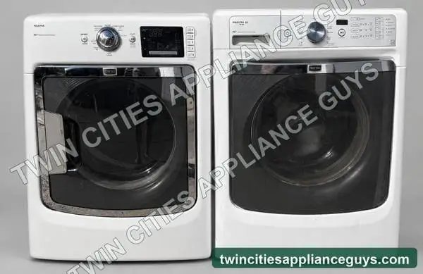 Maytag 4.3 Cu Ft Front-Load Washer and Electric Steam Dryer Set — $425