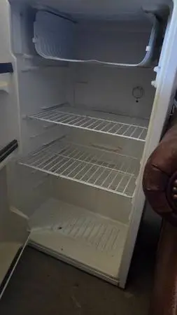 White mini fridge - works great