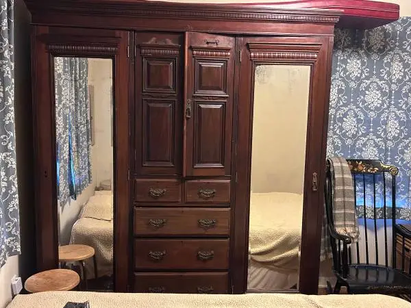 Large wood Armoire