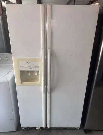 White Whirlpool Refrigerator And Freezer