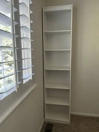 Scandinavian Designs 84 Narrow Bookcase by Klassik Bookcases - white