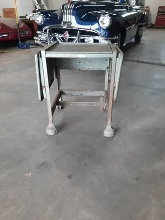 TYPEWRITER DESK METAL 1940S - 1950.S VINAGE