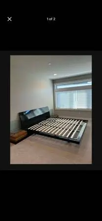 King bed frame w 2 nights stands