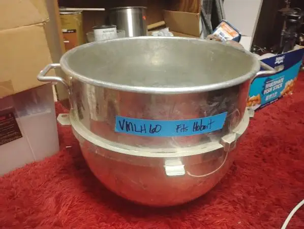 Commercial Hobart mixer bowl