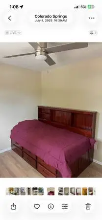 Twin captain bed w mattress and hiding place delivery available only 9