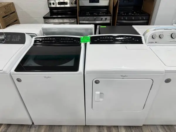 Whirlpool Topload High Efficiency Washer & Dryer Set