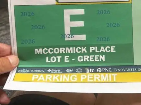 Chicago Bears full Season parking pass