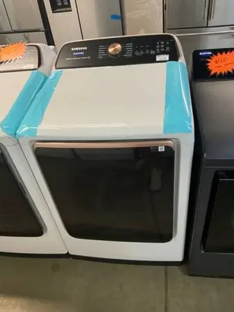 **SAMSUNG IVORY 7.4 CU FT ELECTRIC SINGLE DRYER **ON SALE NOW**