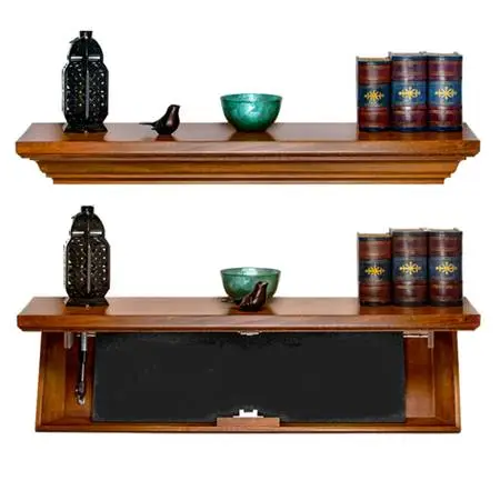 Hidden Storage Wall Shelf