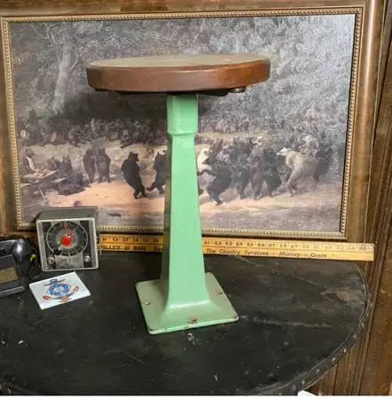 1930 porcelain  Diner Stool