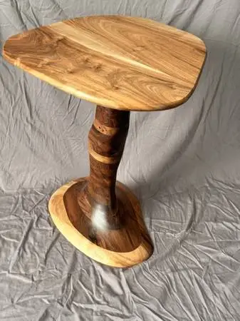 Beautiful one-of-kind Solid Walnut Side Table