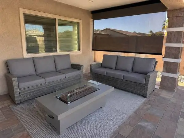 2 Outdoor Patio Rattan Sofas *New*