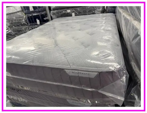 QUEEN SIZE PURPLE LUXE REJUVENATE MATTRESS & BOX SPRING BED SET
