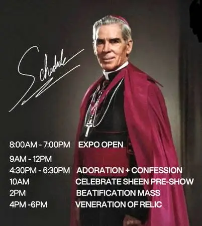Bishop Fulton Sheen Beatification Mass Tickets