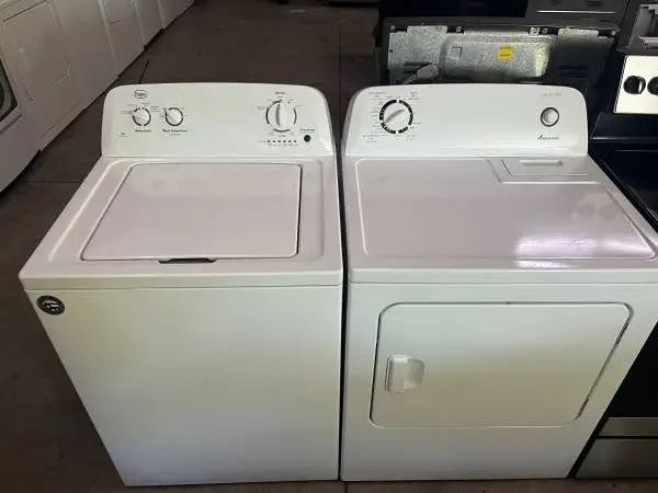 Mayching top load washer dryer set