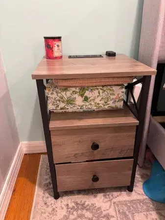 Pair of two beautiful small nightstands like new