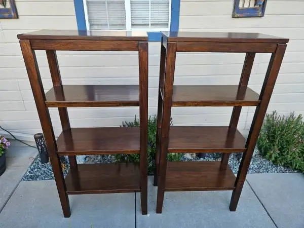 Matching Set of Mohogany Bookcase / Bookshelf / Shelf / Shelves