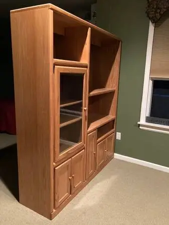 Thornwood, like new Large Oak Room Divider Wall Unit