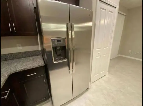 stainless steel fridge