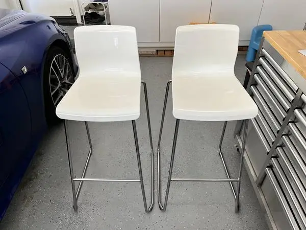 Set of 2, IKEA GLENN Bar Stools Chairs, 30 Seat Height Version