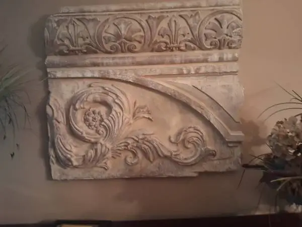 Antique wall plaque