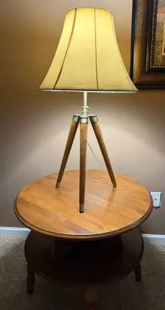 End Table $ Lamp. Danish modern