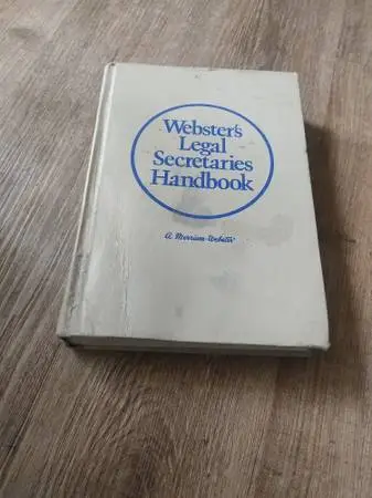 Websters Legal Secretaries Handbook For Sale