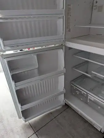GE Refrigerator with Top Freezer and microwave