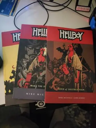 Hellboy Graphic Novel Comics Volumes #1,2,3