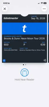 Brooks & Dunn Neon Moon Tour Tickets (2)