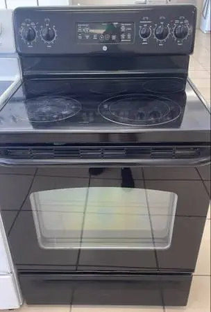 STOVE GLASS TOP GE BLACK