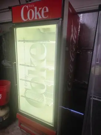 Beverage air 27 cubic glass door commercial cooler refrigera