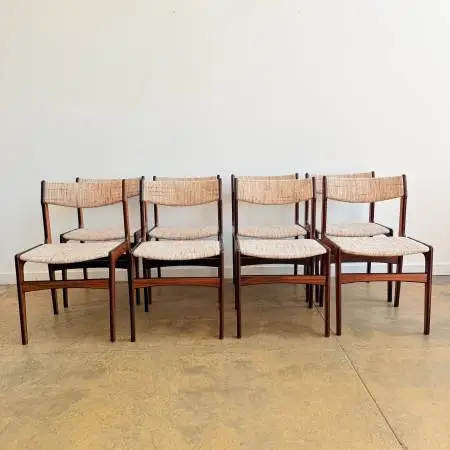 Danish Modern Rosewood Chairs by Erik Buch for Anderstrup Stolefabrik