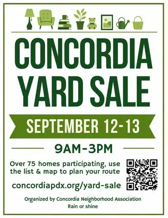 75+ Yard Sales in Concordia Neighborhood (Sept 12-13)